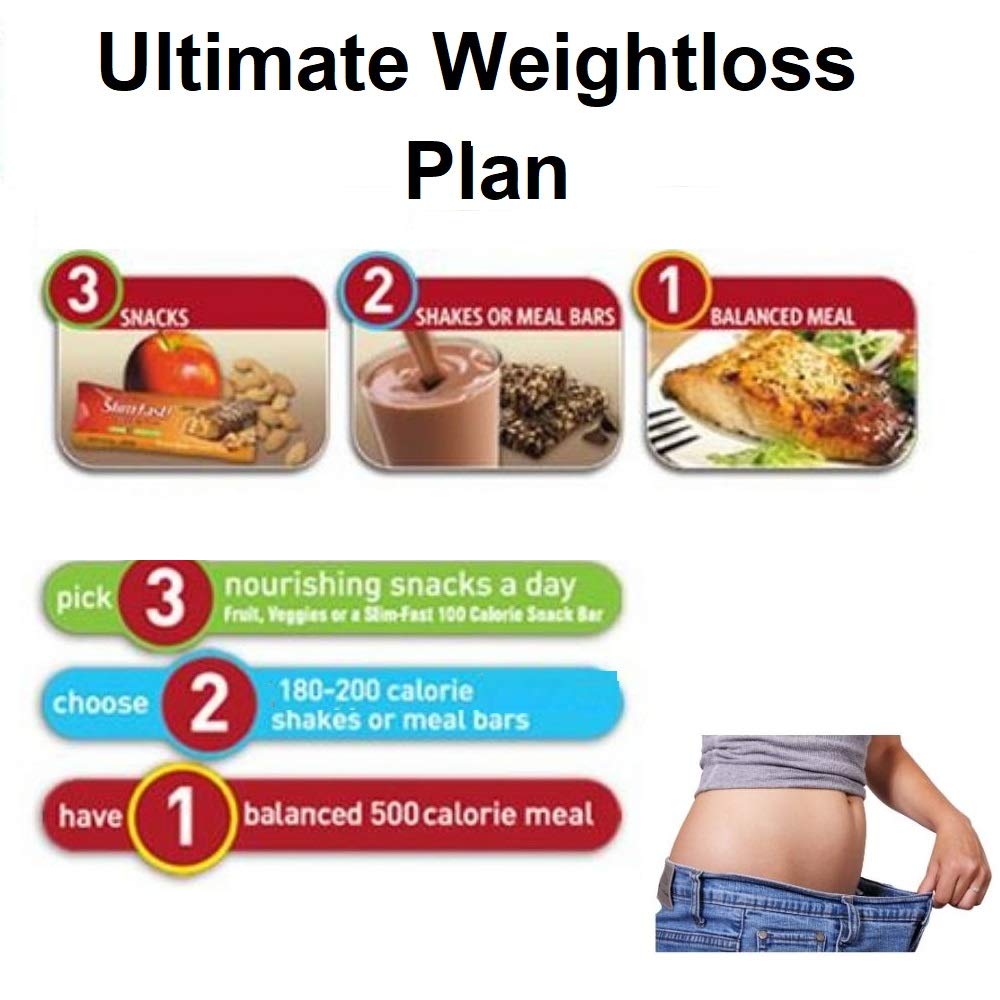 Meal Bars Slim Fast - Rocky Road 12 X 60g Tasty, Balanced Meal Replacement Bar for Weight Loss Control and Diet, 217Kcal, High in Protein, Fiber and with 23 Vitamins and Minerals