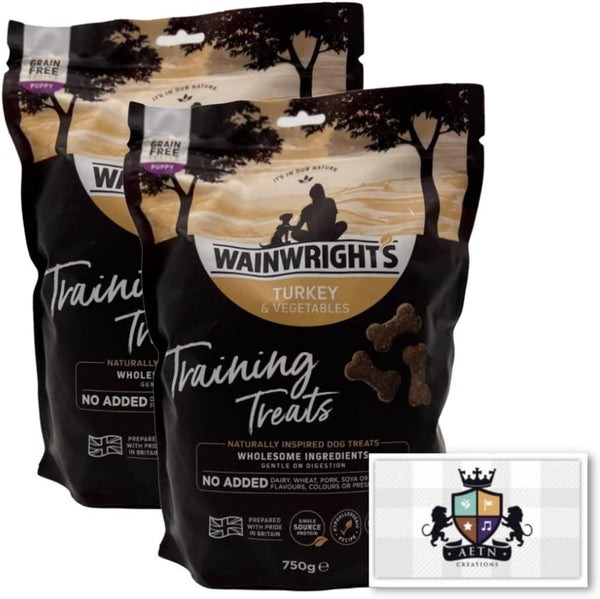 Grain Free Puppy Training Treats 2x750g In Turkey And Vegetables Nutritious, Delicious, Easily Digested Wainwrights AETN Creations Fridge Magnet Hypo-Allergenic Snack Suitable For Puppies