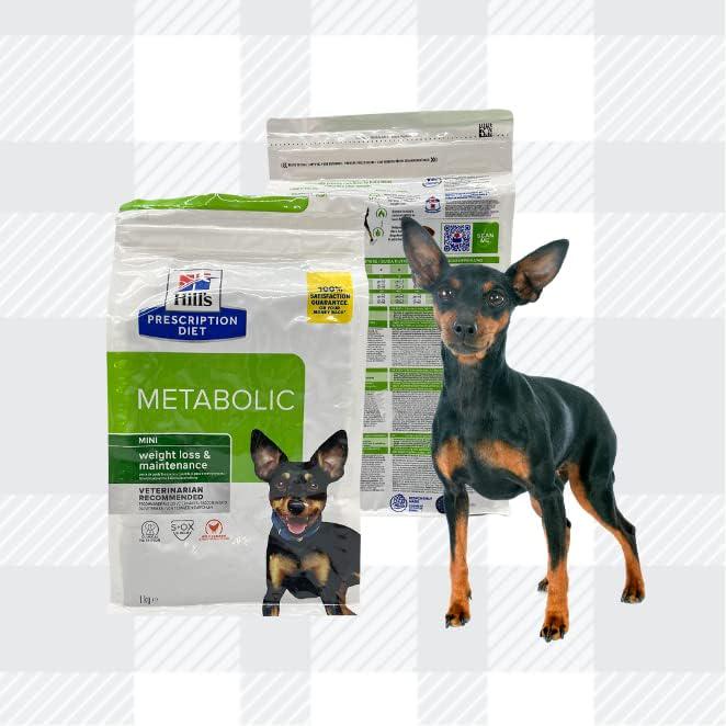 AETN Creations Prescription Diet Metabolic Weight Management Mini Dog Food Bundle 1kg Dry Plus Jerky Treat, Designed To Support Control For Small Breed Dogs