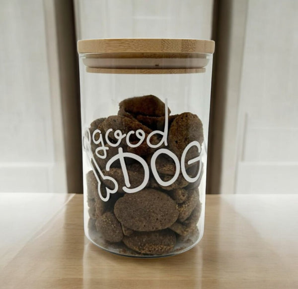 Personalised Treat Glass Jar - Good Boy Dog & Cat Treats