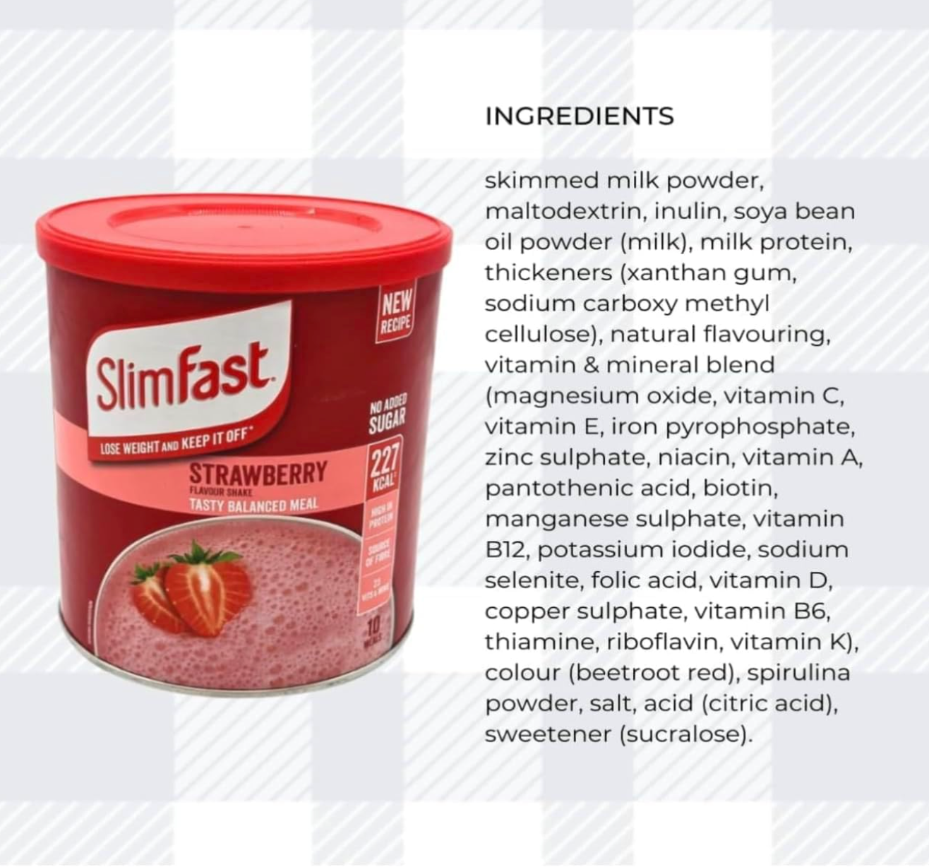 Slim Fast Best Sellers Pack of 4 Tubs Meal Replacement Shakes with Meal Planner Chocolate, Strawberry, Café Latte & Banana, High-Protein, Low-Calorie Diet Shake