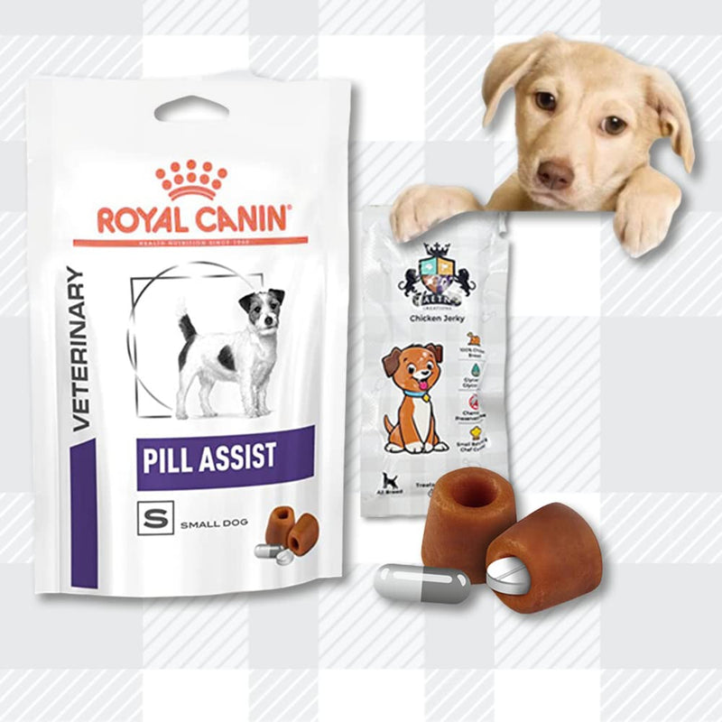 AETN Creations Pill Assist for Small Dogs 2x90g, Exclusive Treat Makes Giving Medicine to your Dog Easy plus AETN Creations Jerky Treat