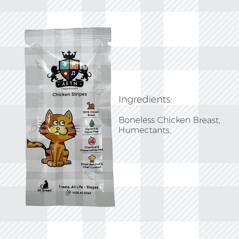 AETN Creations Felix Play Tubes Cat Treat Bundle Pack 2x50g Pouches Chicken and Liver Flavour plus AETN Chicken Stripes Treat Tasty Delicious Snack