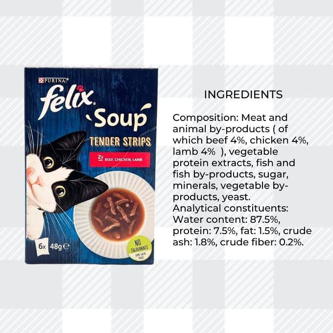 AETN Creations Felix Soup Mixed Pack - Tender Strips Meat and Fish Selection with AETN Creations Chicken Cat Treat