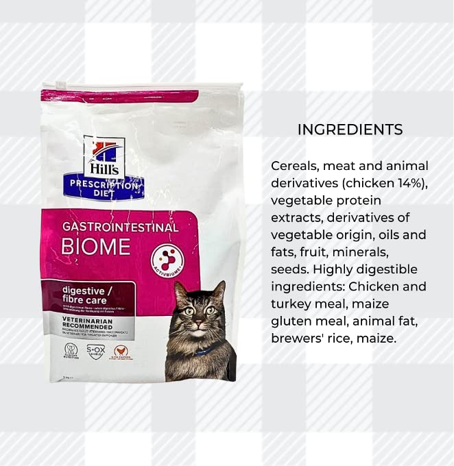 AETN Creations Hills Prescription Diet Gastrointestinal Biome 3kg plus AETN Chicken Cat Treat