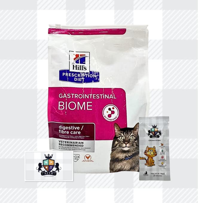 AETN Creations Hills Prescription Diet Gastrointestinal Biome 3kg plus AETN Chicken Cat Treat