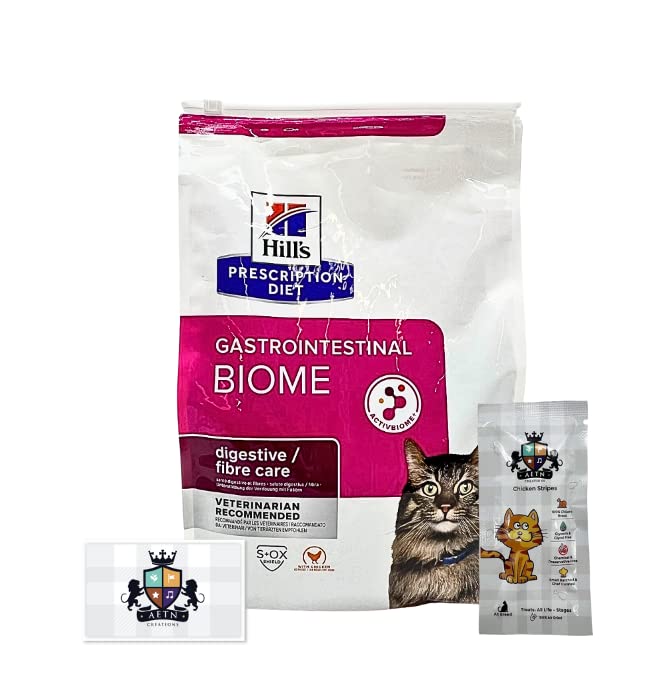 AETN Creations Hills Prescription Diet Gastrointestinal Biome 3kg plus AETN Chicken Cat Treat