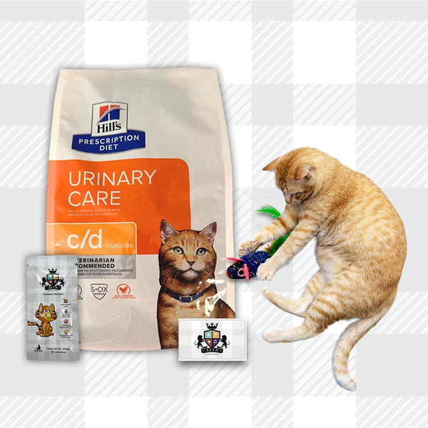 AETN Creations Prescription Diet Feline C/D Multicare Urinary Care 3kg Chicken plus AETN Treat, Support and Maintain a Healthy Urinary Tract in Adult Cats