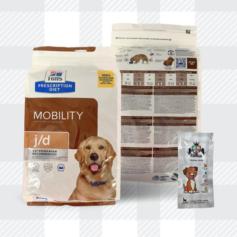 AETN Creations Prescription Diet J/D Joint Care Bundel 1.5kg Dry Dog food plus AETN Creations Jerky Treat