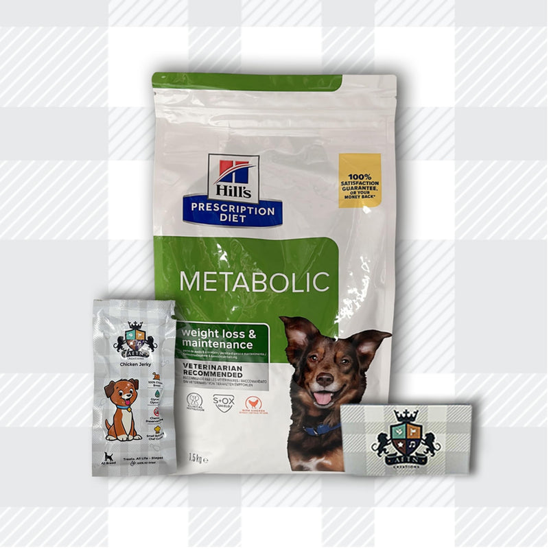 AETN Creations Metabolic Dry 1.5kg Dog Food Bundle with AETN Chicken Jerky Treat