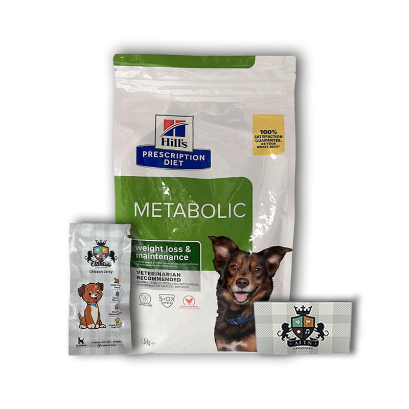 AETN Creations Metabolic Dry 1.5kg Dog Food Bundle with AETN Chicken Jerky Treat