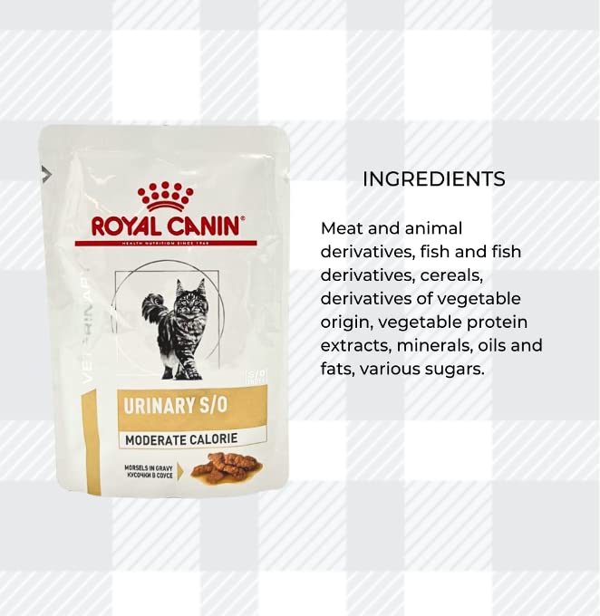 AETN Creations Urinary S/O Moderate Calorie Royal Canin 1.5kg + 2x85g Wet Pouches with AETN Cat Treat Supports Urinary Health