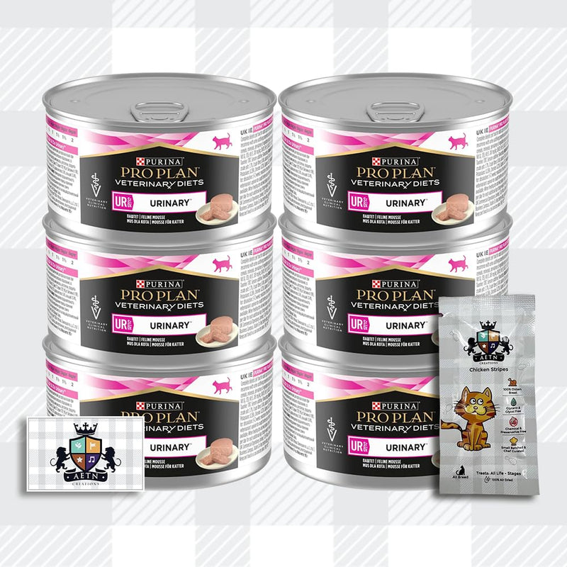 AETN Creations Pro Plan Urinary Combo Pack 6x156g Cans plus AETN Chicken Cat Treat, Specifically Designed to Support Urinary Tract Health