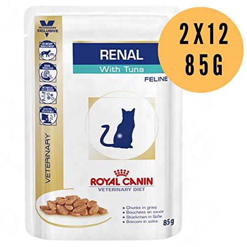 Veterinary Diet Cat - Renal With Tuna 24 x 85g Bulk Buy Mixed Pack Premium Wet Cat Food Pouches