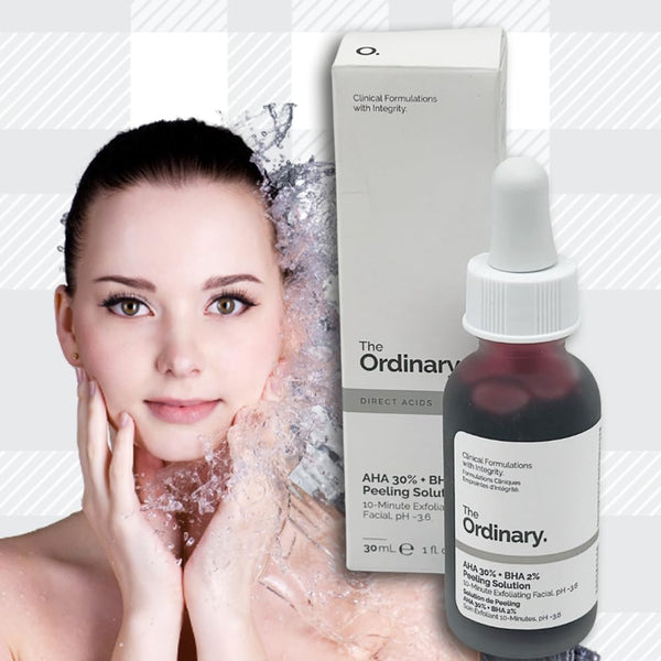 AETN Creations The Ordinary Skincare Formula Bundle 2x30ml AHA 30% + BHA 2% Peeling Solution for Smoother and More Radiant Complexion with AETN Keepsake Heart Gift