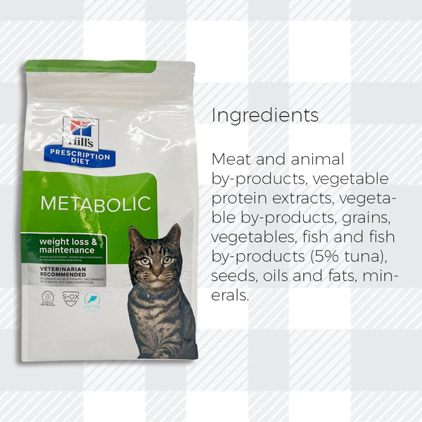 AETN Creations Premium Metabolic Weight Management Pack - 1.5kg Tuna Dry Food for Healthy Adult Cats, Enhanced with AETN Chicken Cat Treats