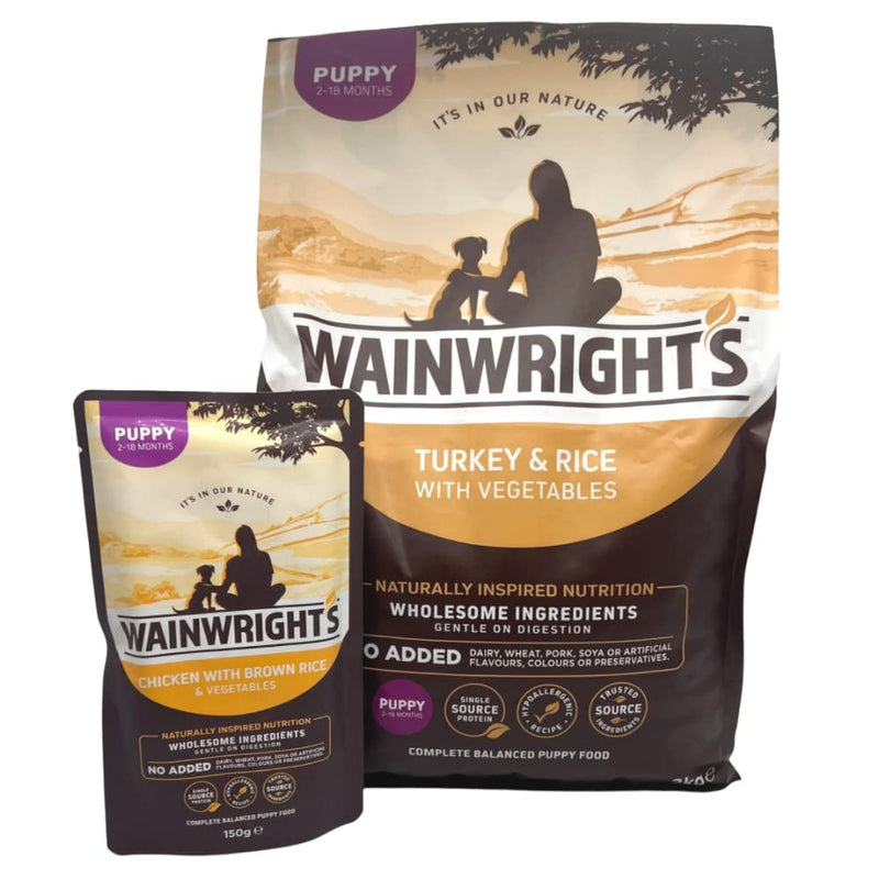 Wainwright's Puppy Complete Dry Food with Turkey and Rice 2kg