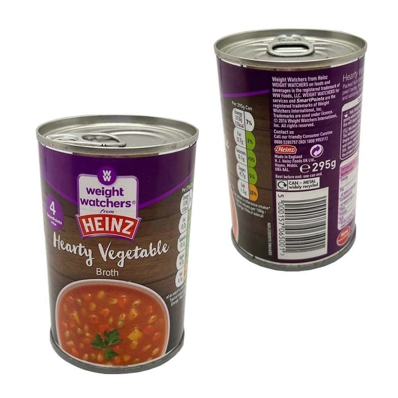 4 Mixed Cans Meal Replacement Soup Pack, Watch Your Weight with Heinz Classic Soups of Tomato, Chicken, Hearty Vegetables Broth and Carrot & Lentil Soup A Perfect Starter Or Meal of Choice