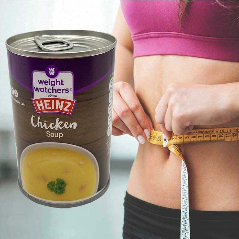 5 Cans Meal Replacement Soup Watch Your Weight with Heinz Chicken Soup 295g, Low in Carbs Packed with Tasty Chicken Pampered in Flavour, A Perfect Starter, Lunch Or Dinner of Choice