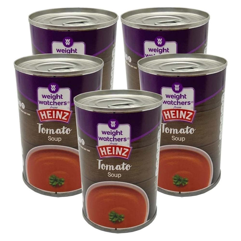 5 Cans Meal Replacement Soup Watch Your Weight with Heinz Tomato Soup 295g Blends in Low Carbs with Ripe and Juicy Tomatoes to Make a Well Prepared Satisfying Delicious Soup