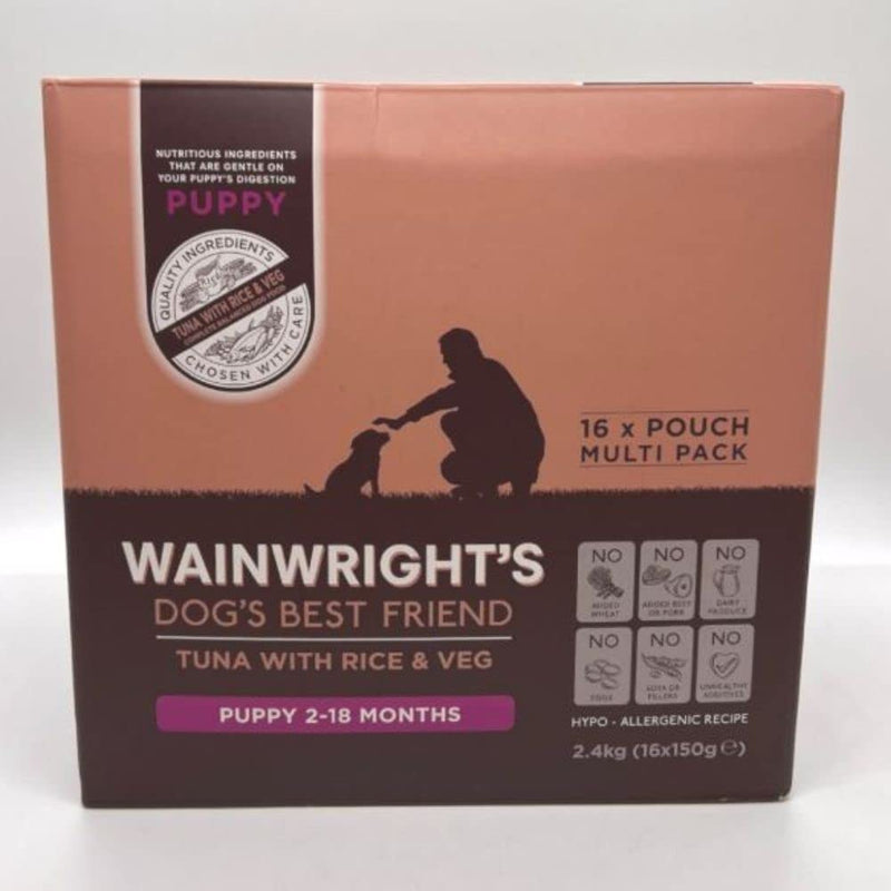 Wainwrights Wet Puppy Food Tuna With Rice And Vegetables 16x150g Nutritious, Delicious, Easily Digested And Hypo-Allergenic, Supporting Puppies Growth And Development