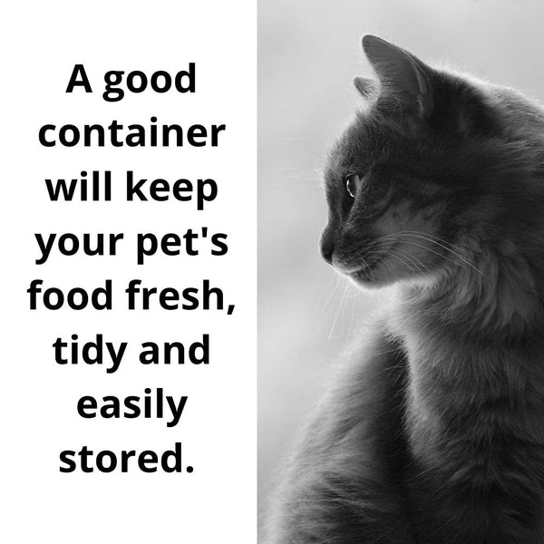 Container Cat Food Storage Tin With Scoop Dimensions: H17.5 X L25 X W20 cm White, With 2 Carry Handles For Easy Lifting, Keeping Food Fresh, Dry And Tidy