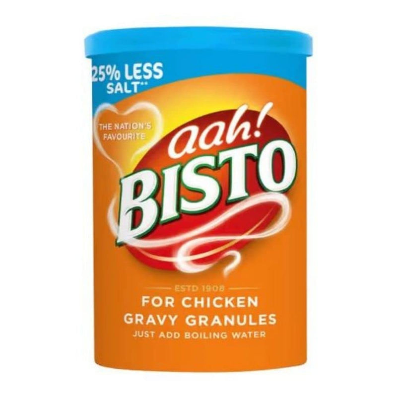 Bisto Reduced Salt Chicken Gravy Granules 4x190g Flavoursome And Delicious With 25% Less Salt Gravy For Hearty Family Mealtimes