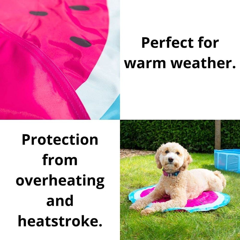 Cooling Pet Mat - Watermelon Diameter: 65cm Helps To Cool Your Pet's Body Temperature This Summer, Non Toxic Material, Durable And Light