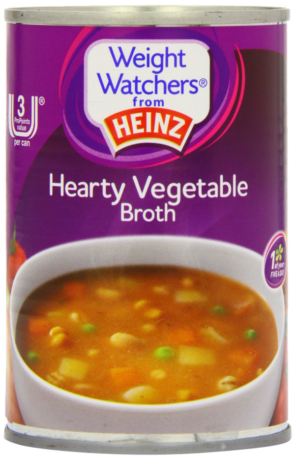 Heinz Weight Watchers Hearty Vegetable Broth Soup, 295 g (Pack of 12)