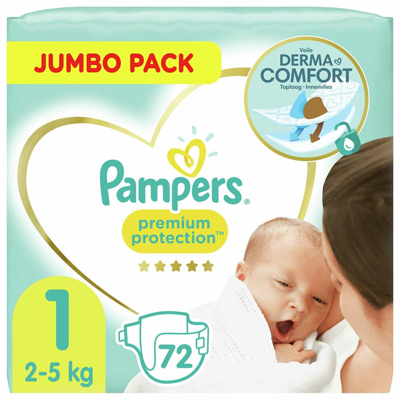 Pampers - Pampers Premium Protection (Size 1) Baby Swaddles 2-5 kg - 72 Pieces