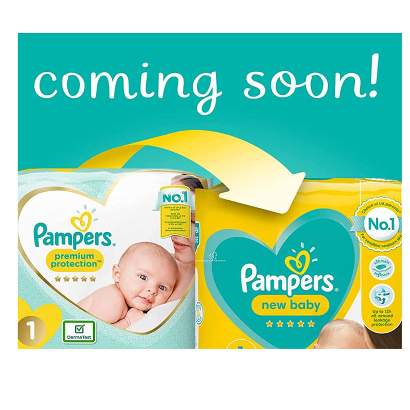 Pampers New Baby Nappies Jumbo Pack, Size 2, 2 x 68 Pack