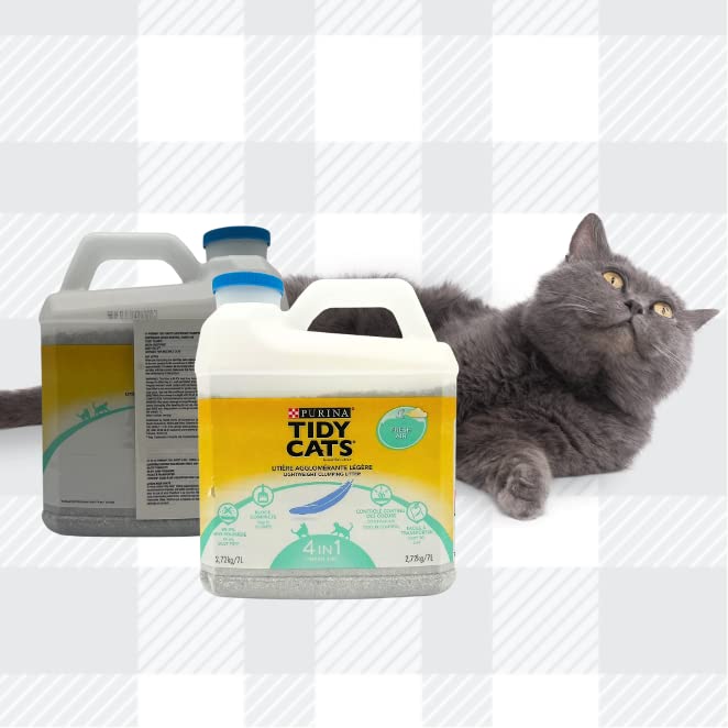 AETN Creations Litter Bundle Purina Tidy Cats Lightweight Clumping Fresh Air 1x10L Tidy Breeze plus AETN Chicken Cat Treat, Neutralise Odours, Experience Freshness