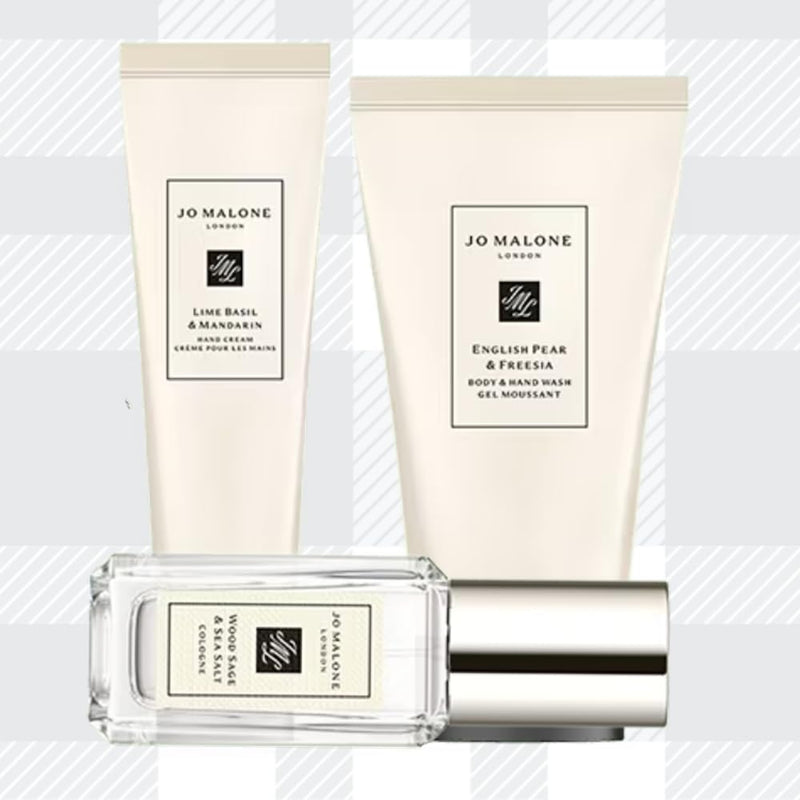 AETN Creations Gift Bundle Jo Malone Christmas Cracker Festive Set of Cologne, Hand Wash, Hand Cream Complete with AETN Christmas Card