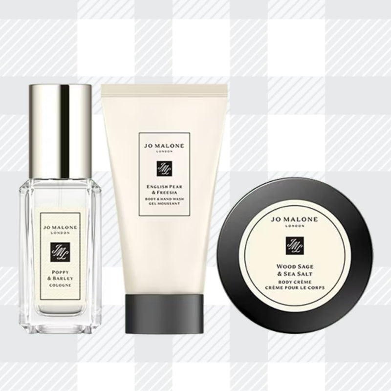 AETN Creations Gift Bundle Unwrap the Magic with Jo Malone Cream Christmas Cracker Set of Cologne, Body & Hand Wash and Body Crème with AETN Christmas Card