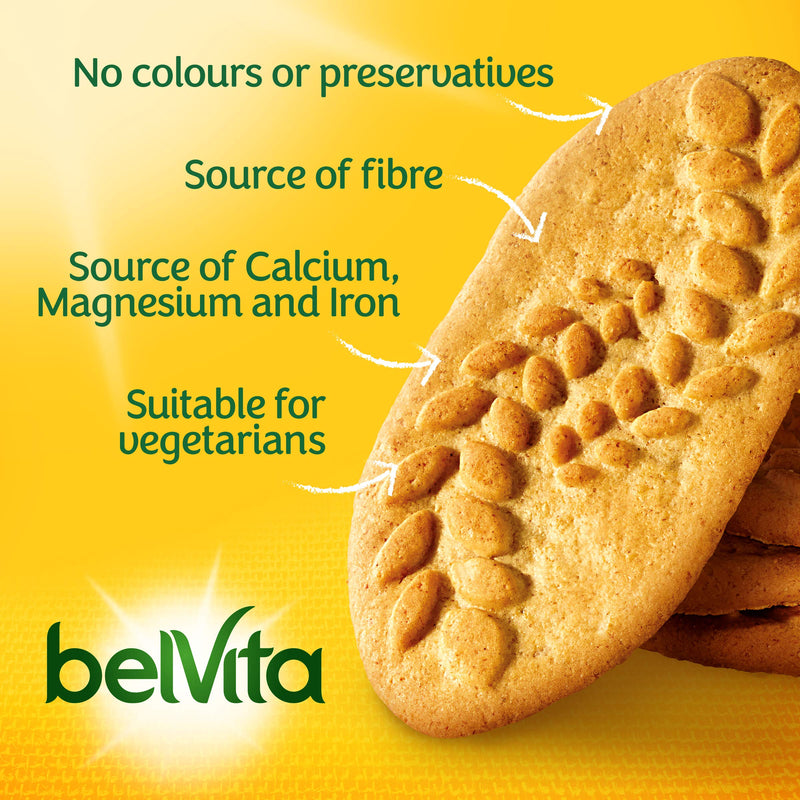 Belvita Breakfast Biscuit Cereals and Milk, 225 g Pack of 10