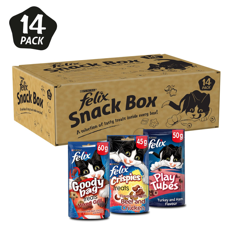 Felix Mix Cat Treats, Brown, Pack of 14