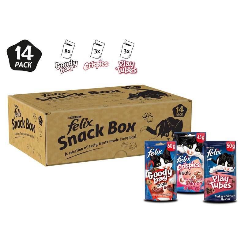 Felix Mix Cat Treats, Brown, Pack of 14