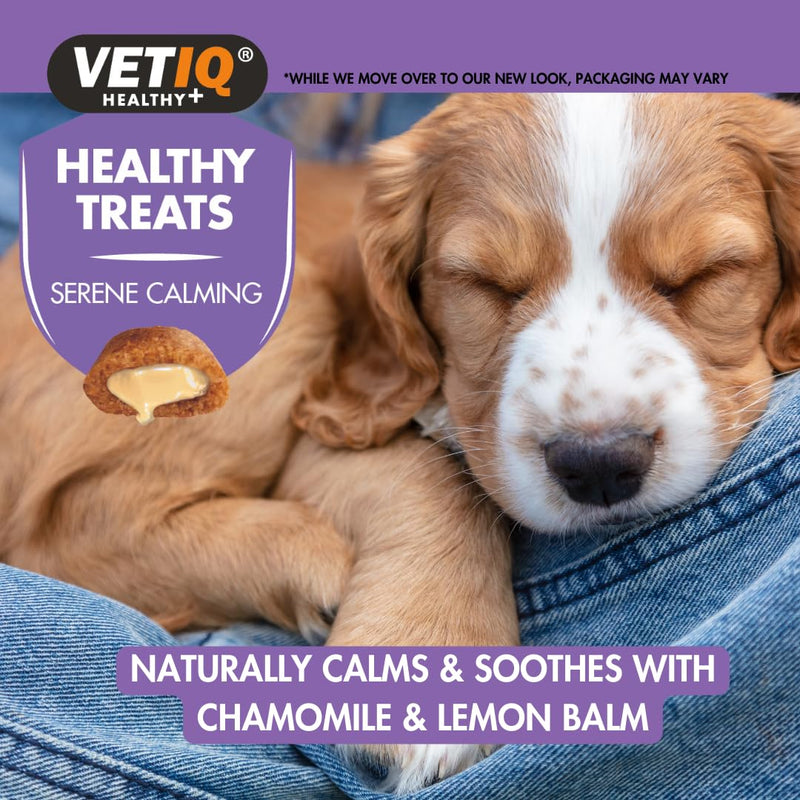 VETIQ Healthy Treats Serene Calming for Puppies & Small Dogs (50g) Puppy Calming Treat for Fireworks and Separation Anxiety, Calming Dog Treats