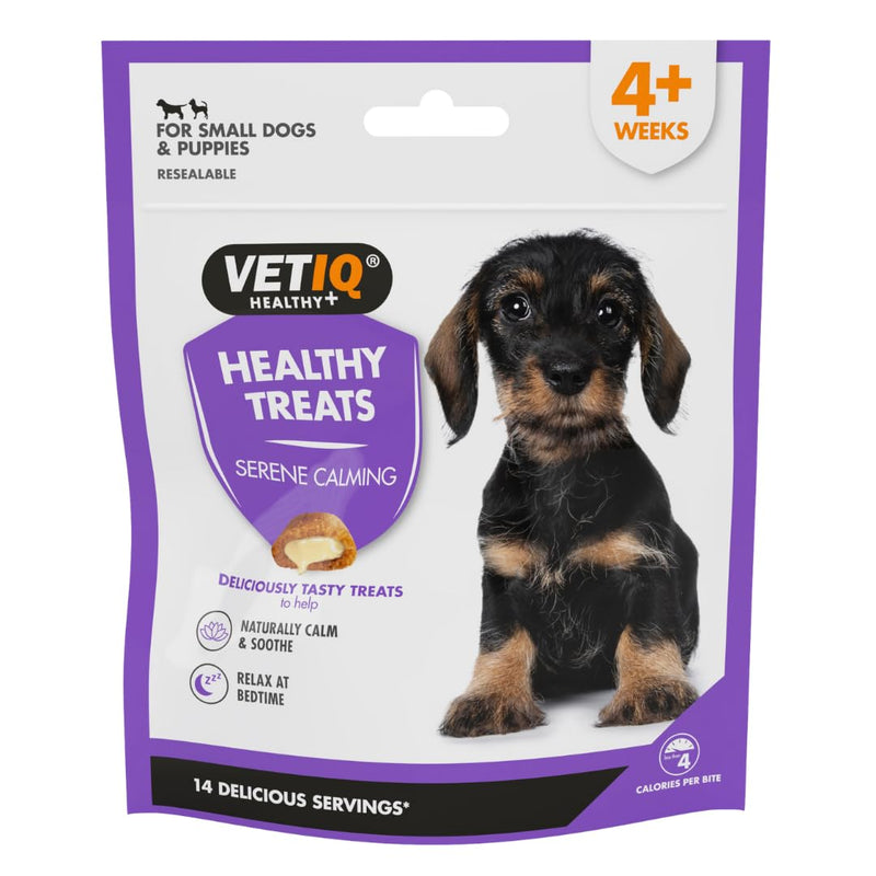 VETIQ Healthy Treats Serene Calming for Puppies & Small Dogs (50g) Puppy Calming Treat for Fireworks and Separation Anxiety, Calming Dog Treats