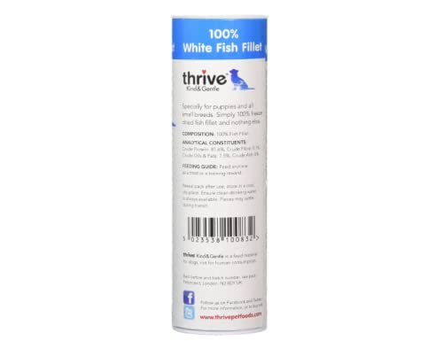 thrive Kind & Gentle 100% White Fish Dog Treats 15g (PACK OF 6)