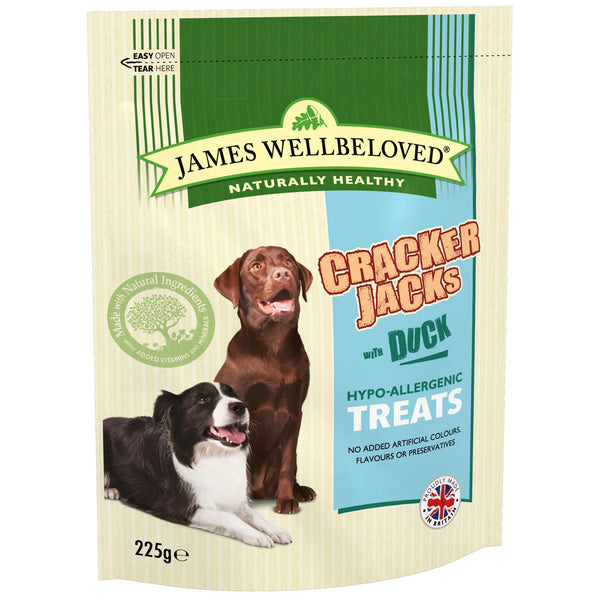 James Wellbeloved Duck Crackerjacks 225 g