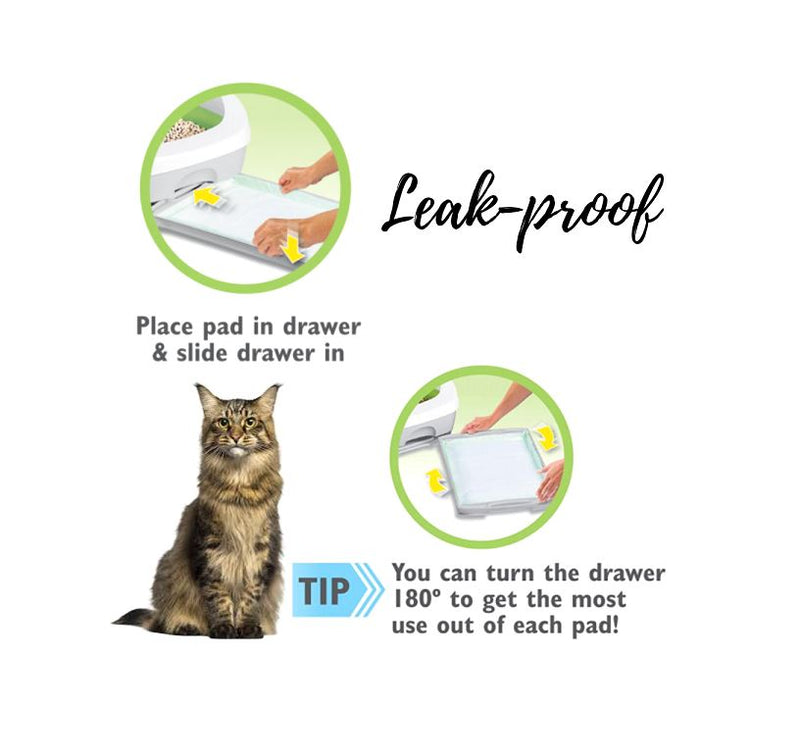 Purina Tidy Cats Breeze Cat Pad Refills 4 Packs For Litter System Unscented Fresh Step Clean Paws Ammonia Blocking Control Technology Convenient Leak-Proof Longer-Lasting Up To 7 Days No Scoop Needed