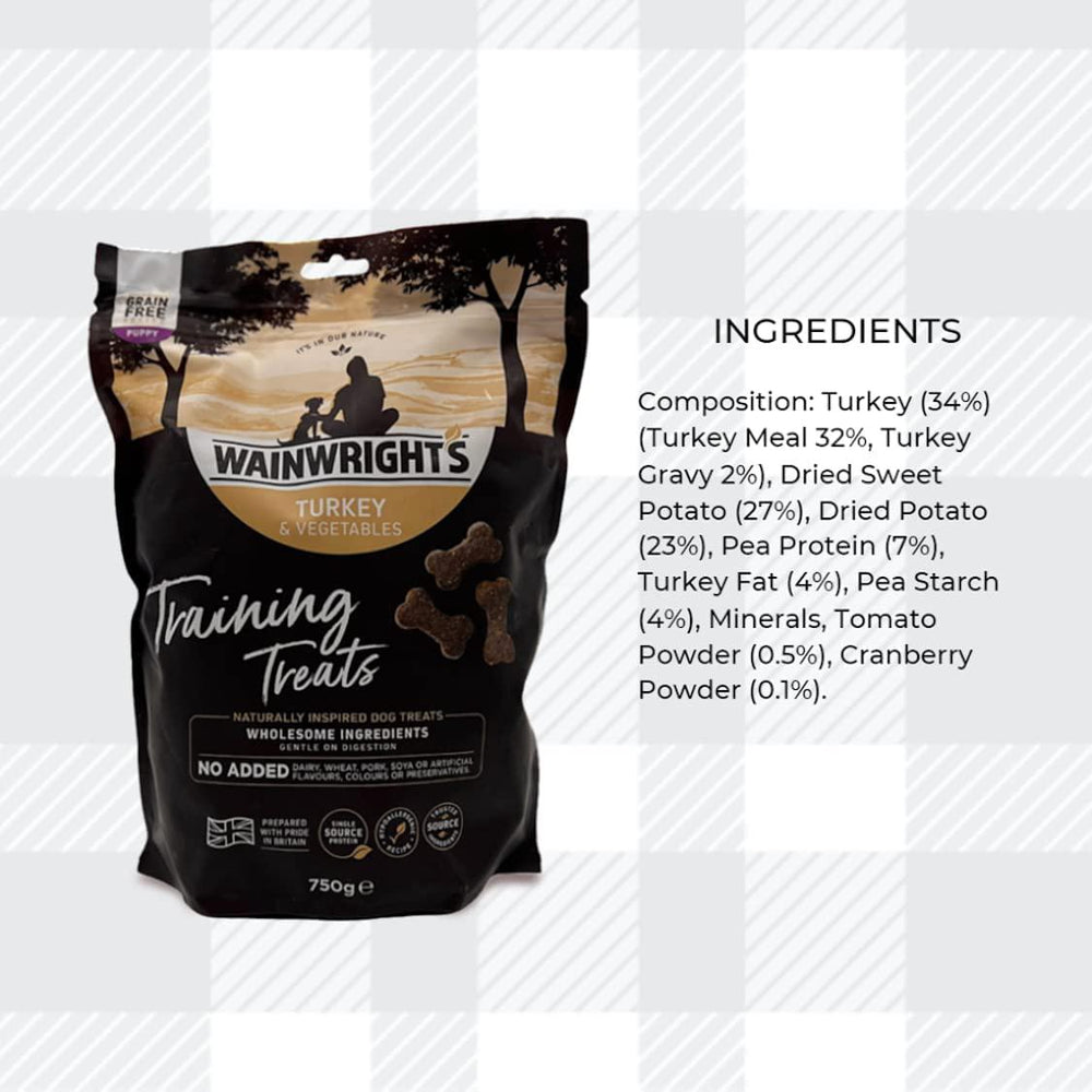 Grain Free Puppy Training Dog Treats 750g In Turkey And Vegetables Nut Aetnfuture