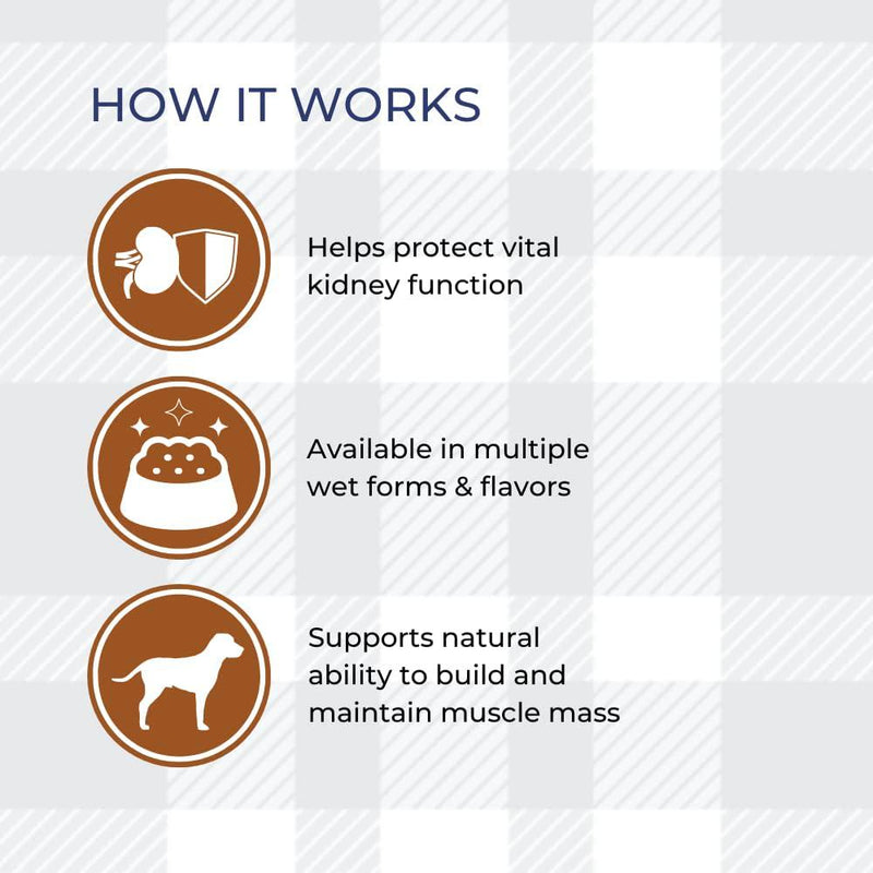 Prescription Diet Canine K/D Wet Dog Mixed Chicken Pack - 3 Stew And 3 Regular, Specifically Developed To Relieve Symptoms Of Kidney Disease Plus AETN Creations Natural Jerky Treat