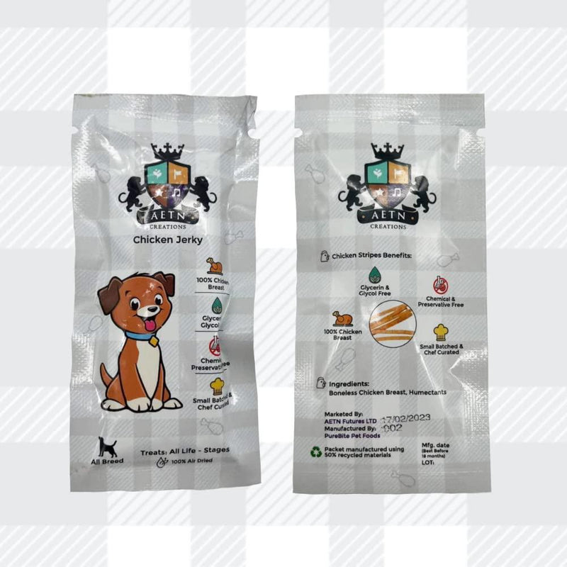 Prescription Diet Canine K/D Wet Dog Mixed Chicken Pack - 3 Stew And 3 Regular, Specifically Developed To Relieve Symptoms Of Kidney Disease Plus AETN Creations Natural Jerky Treat